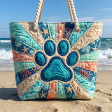 Handmade Beach Bag | Paw Print