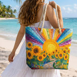 Handmade Beach Bag | Rainbow Sun