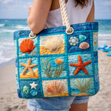 Handmade Beach Bag | Coastal Shells