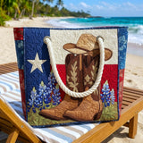 Handmade Beach Bag | Texas Pride