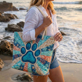 Handmade Beach Bag | Paw Print