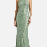 Vestit Maxi de Coll Halter amb Silueta Elegant i Ajustada