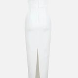 Vestit maxi de convidada de boda de nit Blanc