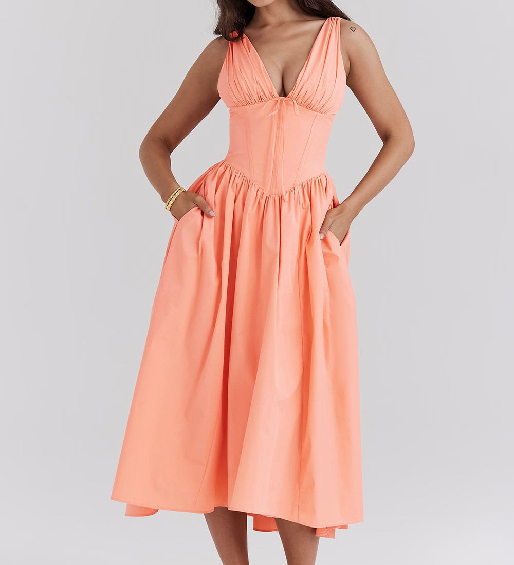 Kateřina – Vestit Midi Romàntic Exclusiu