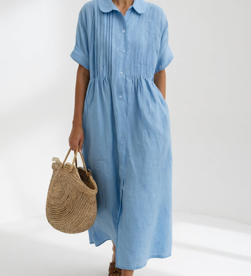Lysandra — Vestit camisero fluid d'estiu