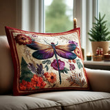 Padded Cushion Cover - Magical Dragonfly