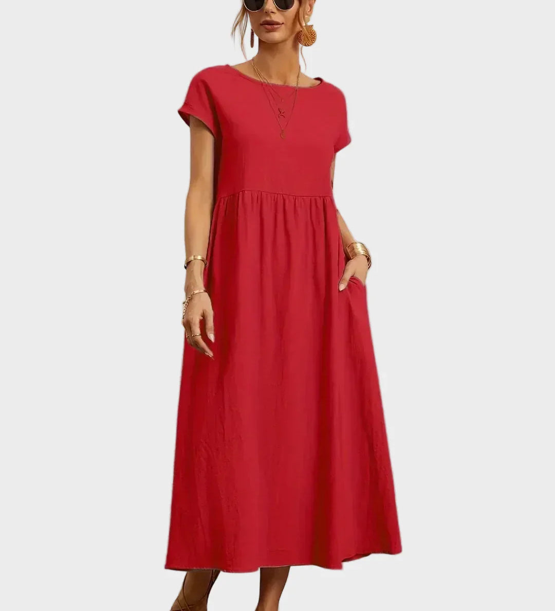 Andrea — Vestit midi en un estil elegant i atemporal