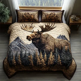 3-Piece Quilted Bed Set - Forest Animals