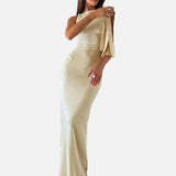 Vestit Maxi d'Convidada de Boda Color Marfil