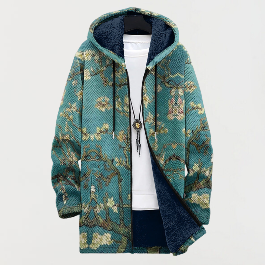 Abric masculí amb disseny floral