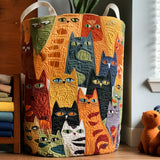 Cat | Handcrafted Laundry Basket