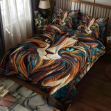 3-Piece Quilted Bed Set - Soft Purrs