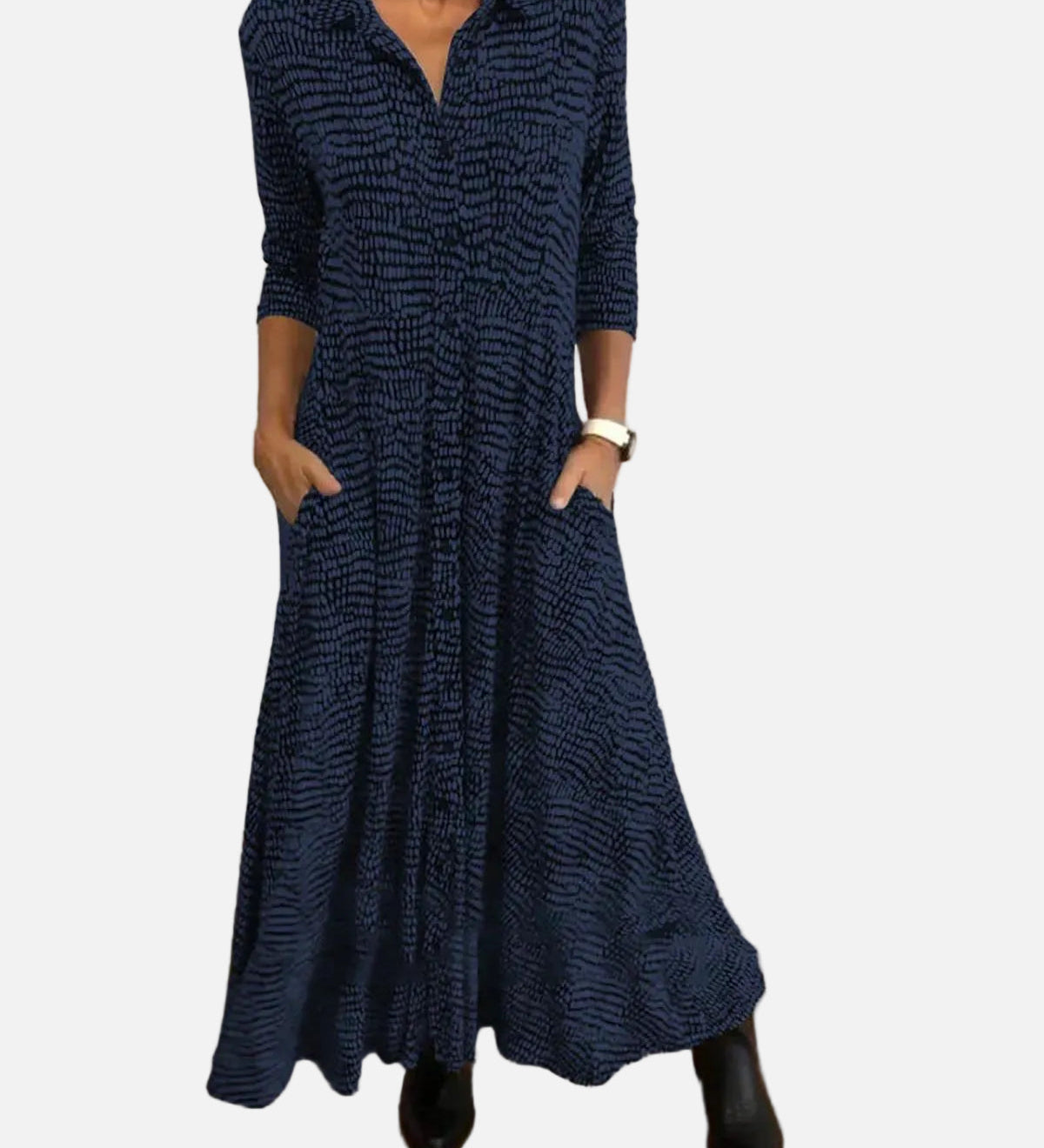 Vestit Llarga Relaxat Amb Escot En V