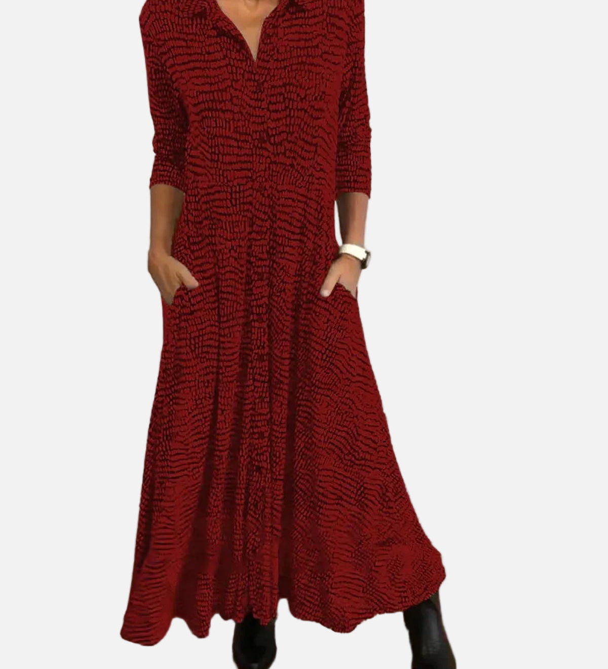 Vestit Llarga Relaxat Amb Escot En V