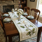 Quilted Table Runner - Rustic Magnolia Flower