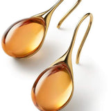 Gold and Silver Crystal Drop Earrings