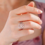 Delicate Animal Paw Ring – Open Stainless Steel Ring with Animal Motif
