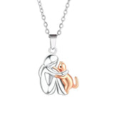 Lucky Cat Motif Necklace