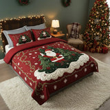 3-Piece Quilted Bed Set - Santa's Workshop