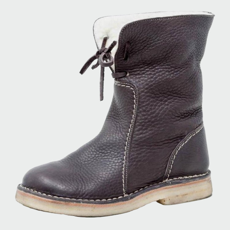 Botigues de cuir impermeables amb forro de llana