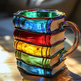 Colourful Handmade Book Mug
