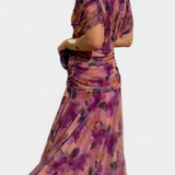 Teresa - Vestit llarg floral amb escot en V
