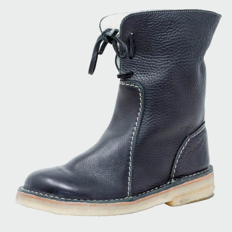 Botigues de cuir impermeables amb forro de llana