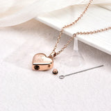 Heart and Paw Memorial Pendant – Stainless Steel Urn Pendant