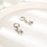 Miniature balloon dog earrings – Gold hoops with fun dog pendant