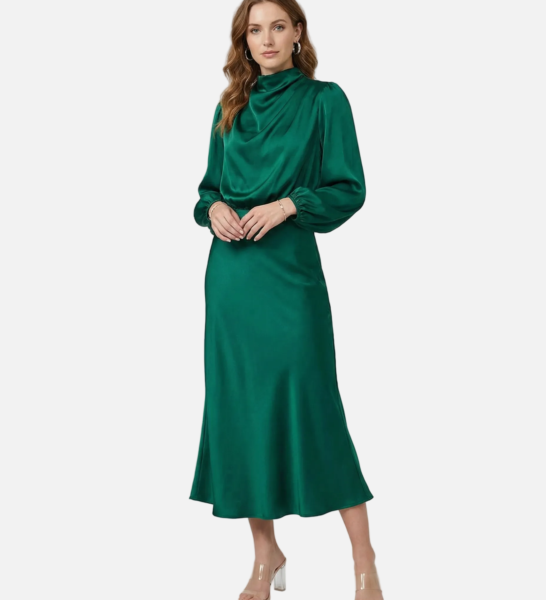 Vestit de Nit de Setí – Elegant Roba Formal de Màniga Llarga