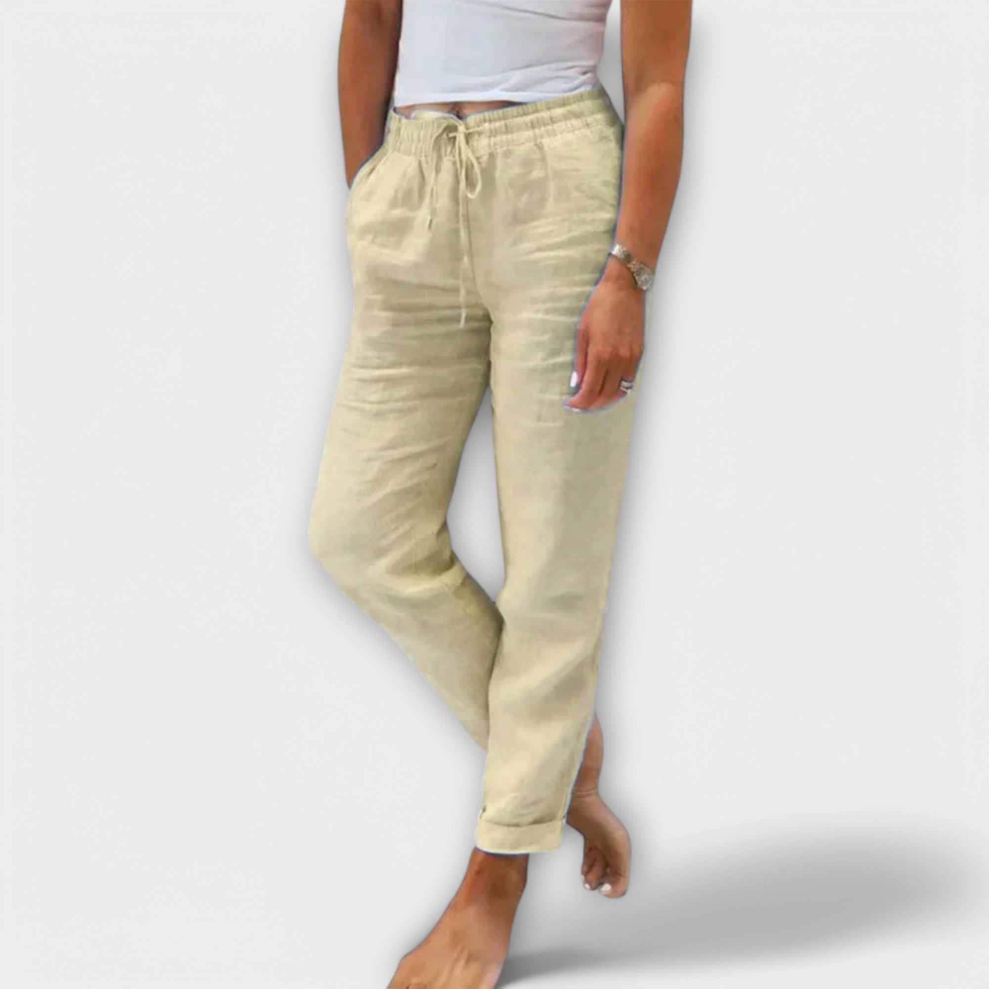 Stacy - Pantalons de lli lleugers