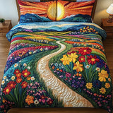 3-Piece Quilted Bed Set - Sunray