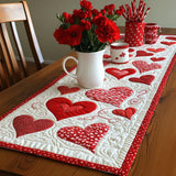 Quilted Table Runner - Warm Hearts
