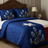 3-Piece Quilted Bed Set - Texas Pride