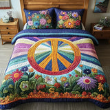 3-Piece Quilted Bed Set - Tie-Dye Dreams