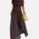 Vestit Maxi de Chiffon sense Espatlles