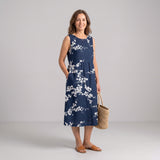 Celia – Vestido Midi Elegante con Patrón Floral