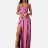 Vestit Maxi de Tirants d'Espagueti amb Gran Abertura