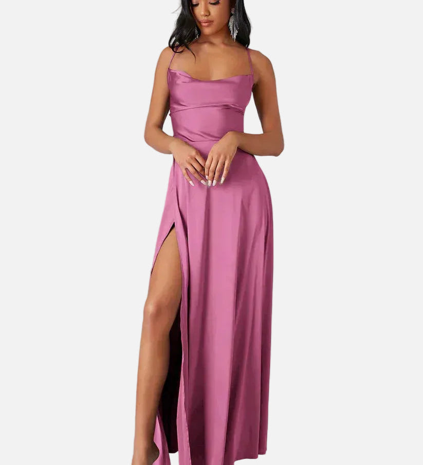 Vestit Maxi de Tirants d'Espagueti amb Gran Abertura