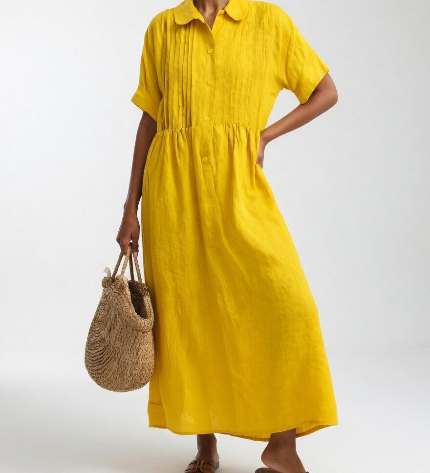 Lysandra — Vestit camisero fluid d'estiu