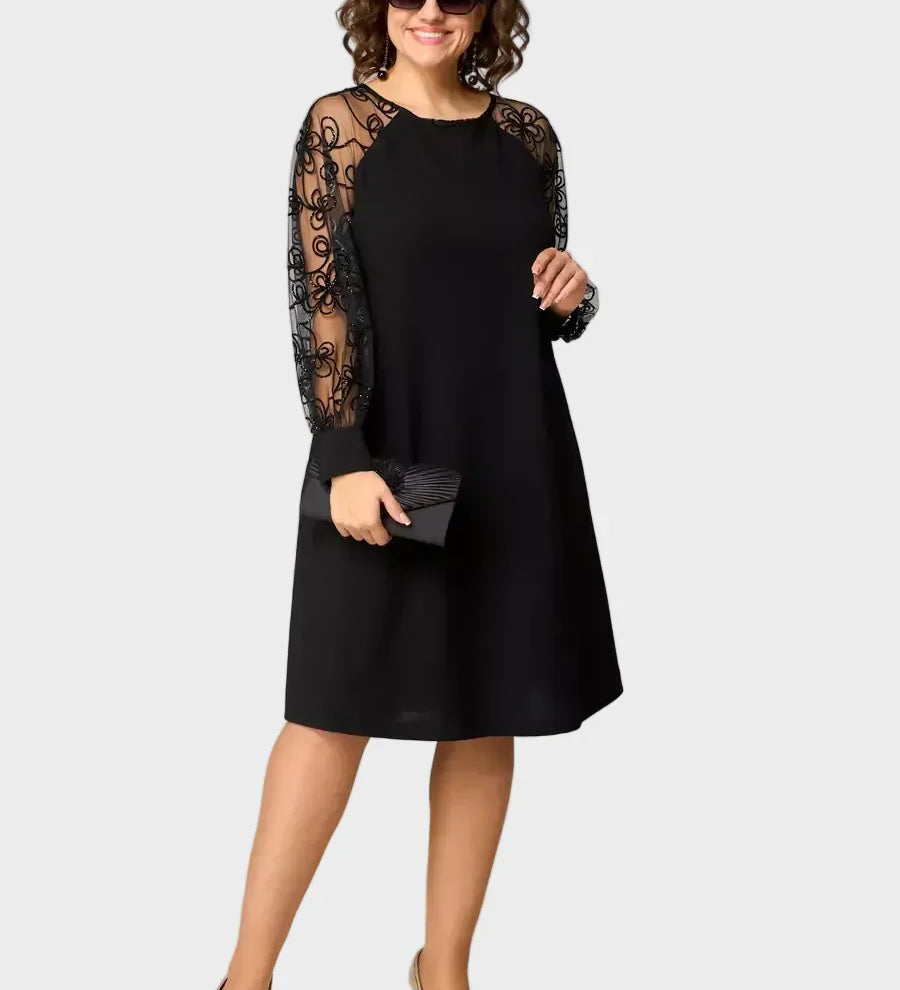Celina - vestit midi clàssic per a ocasions especials