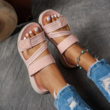 Cleo - Sandalia deportiva de confort con suela de plataforma
