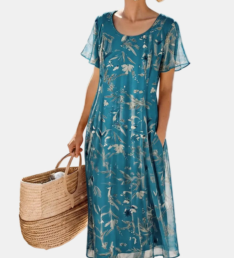 María | Vestit midi floral solta i lleuger