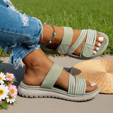 Cleo - Sandalia deportiva de confort con suela de plataforma