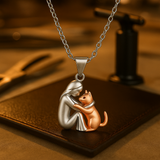 Lucky Cat Motif Necklace