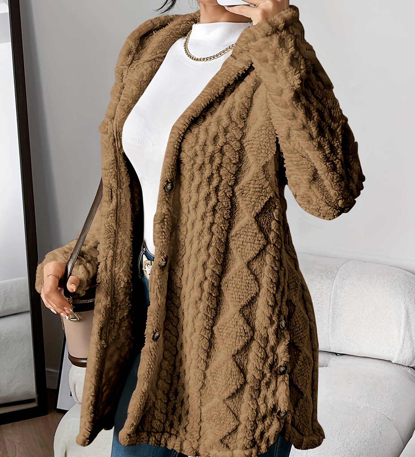 Sarahi™ | Abric esponjós amb caputxa
