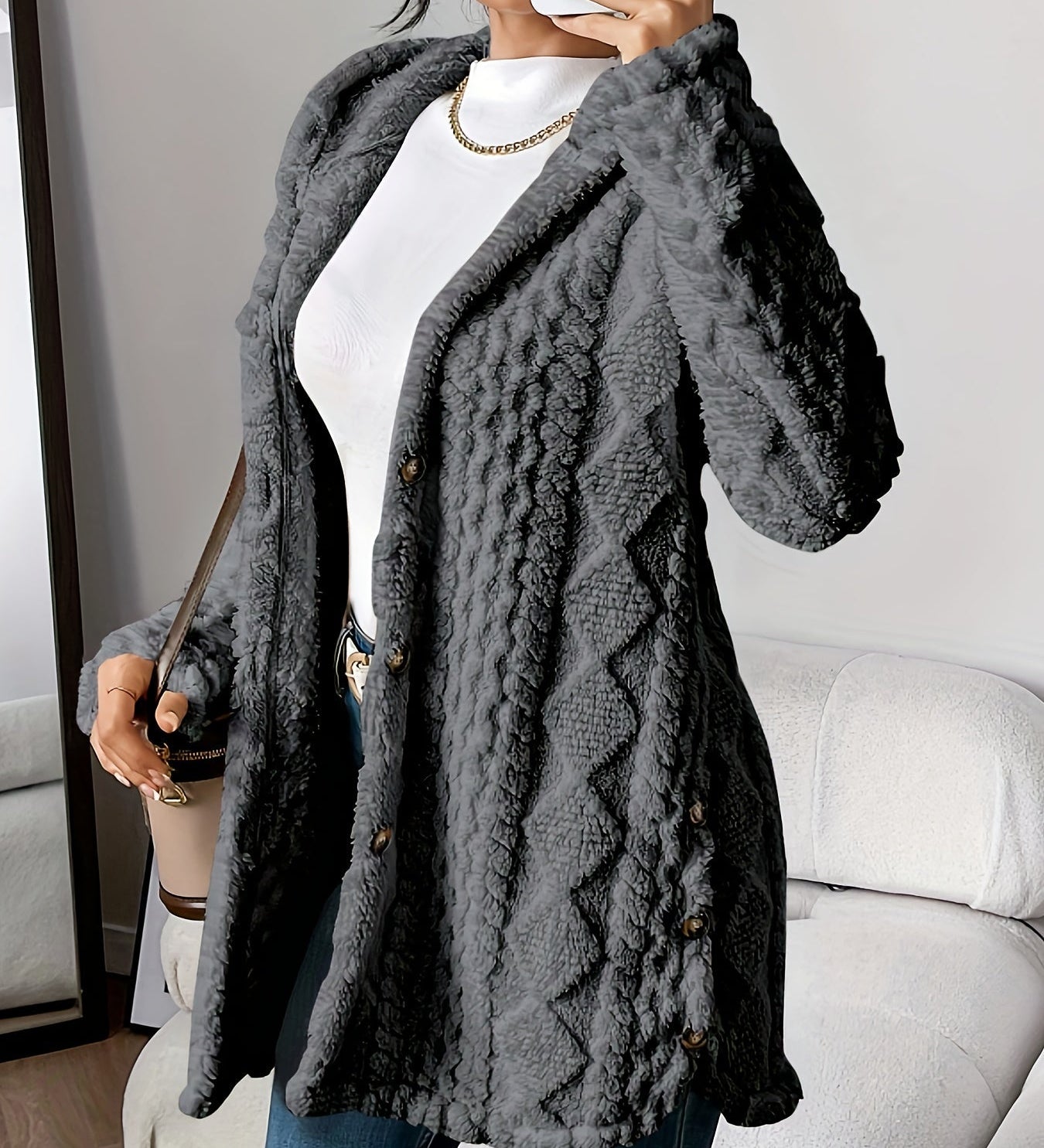 Sarahi™ | Abric esponjós amb caputxa