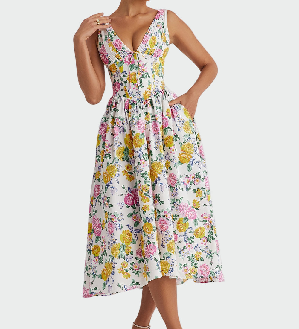 Kateřina – Vestit Midi Romàntic Exclusiu