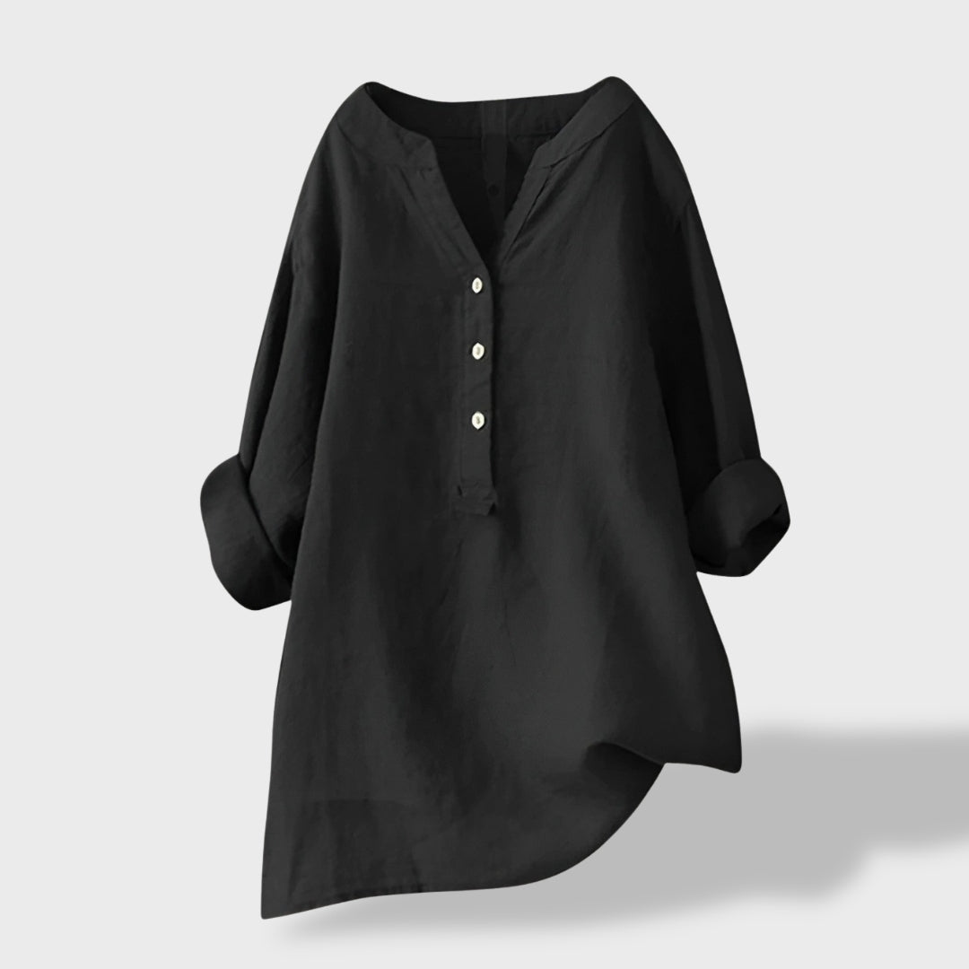 Beatriz™｜Camisa de lli lleugera per a l'estiu