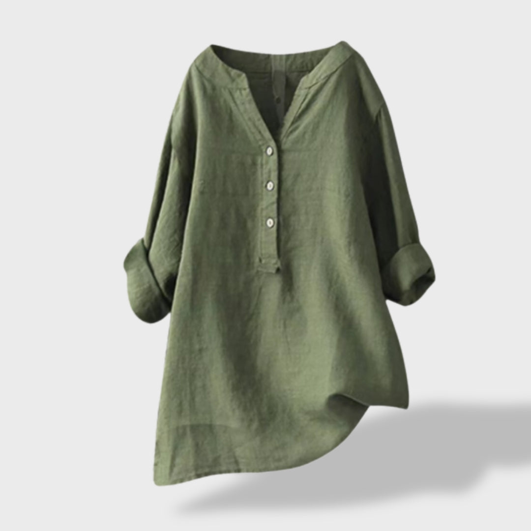 Beatriz™｜Camisa de lli lleugera per a l'estiu